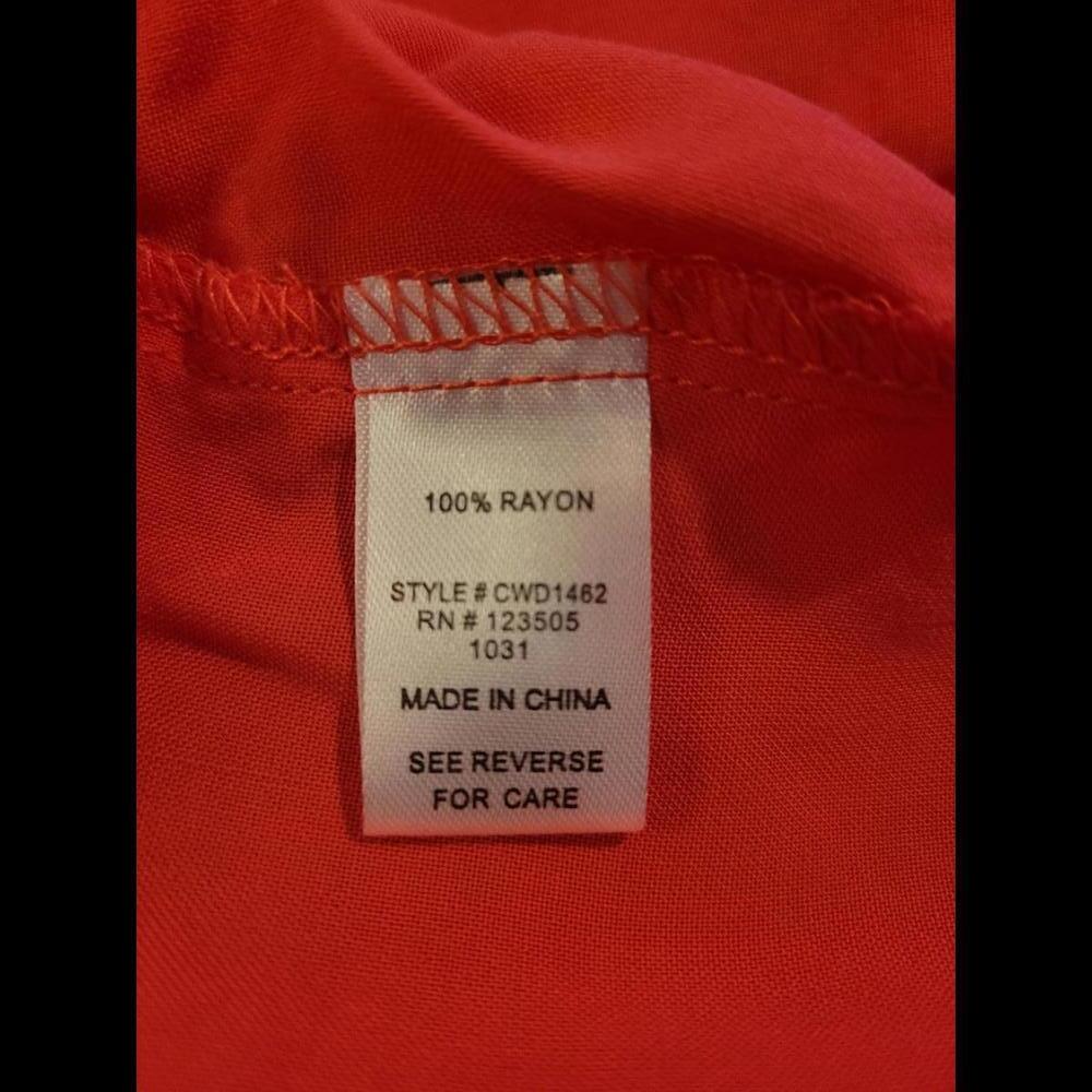 NWT Culture Code red tiered midi dress - Picture 3 of 5